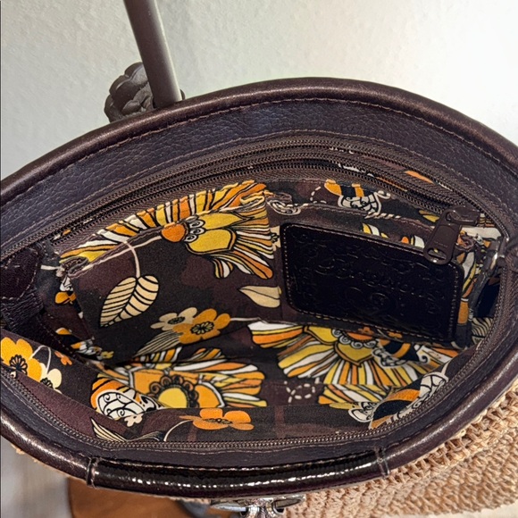 Brighton Tan and Black Woven Bag - Picture 11 of 15